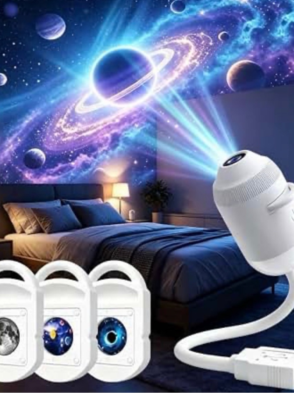 LED Galaxy Projector Night Light